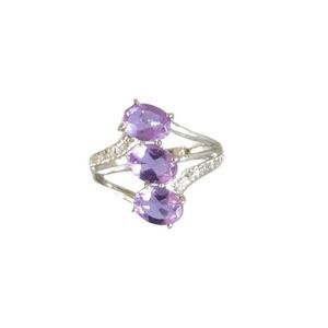 Alexite Lavender Spray Ring  Size 9+